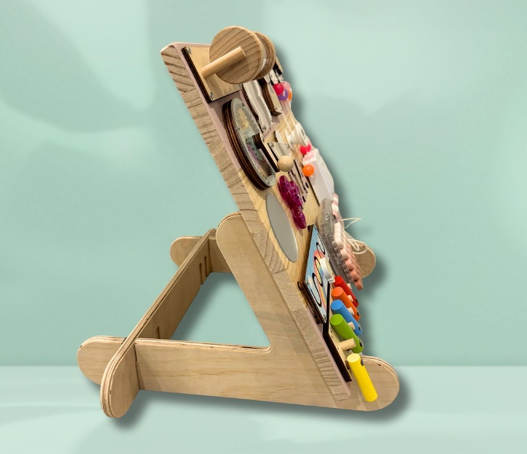 Wooden Busy Board Stand