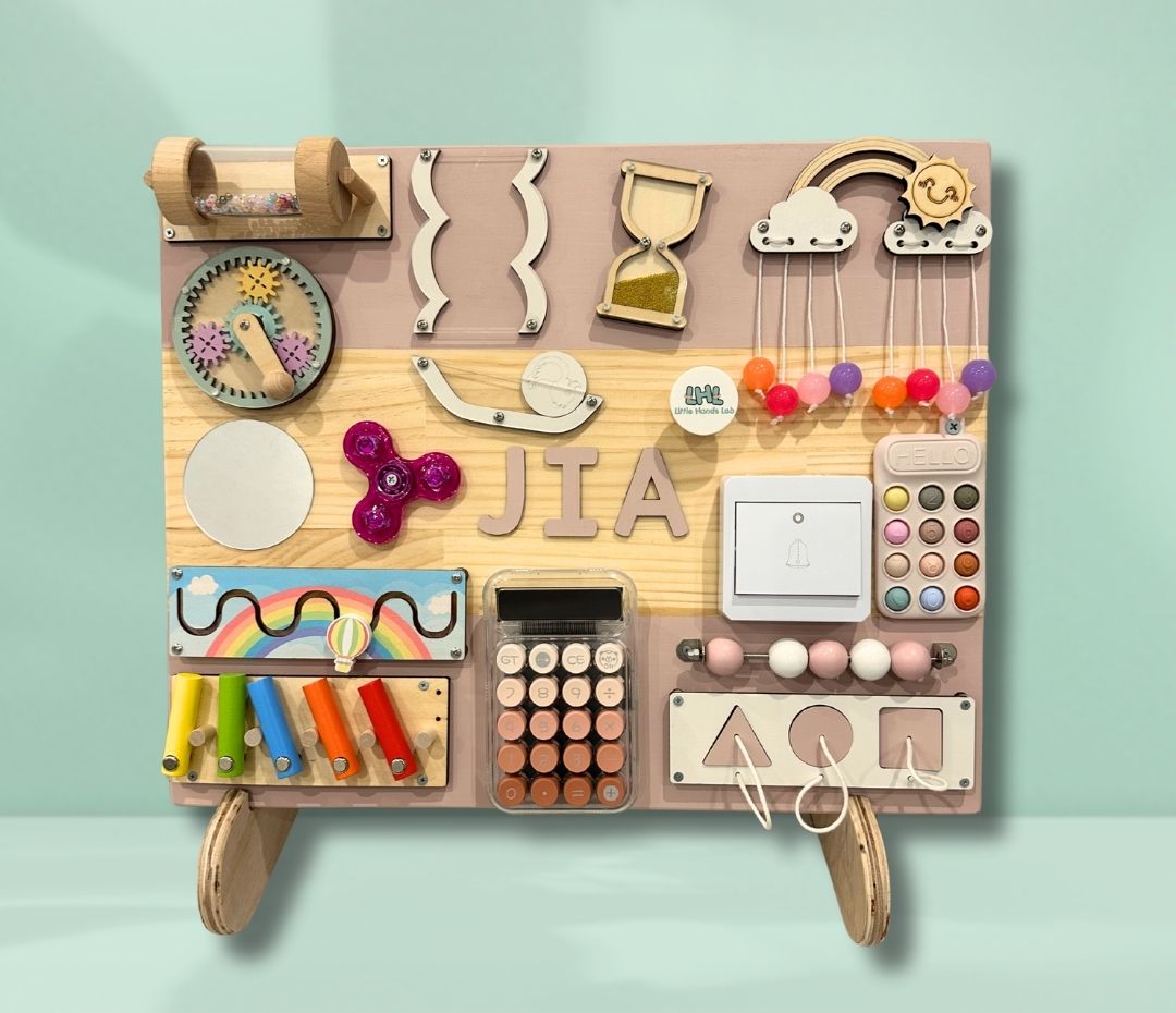 Wooden Busy Board Stand